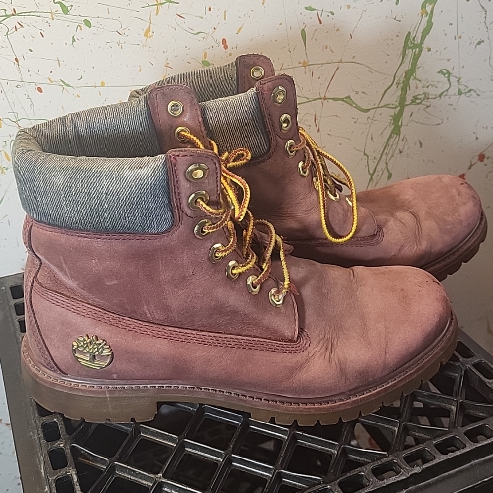 Timberland Boots  Red  Men Size 8.5